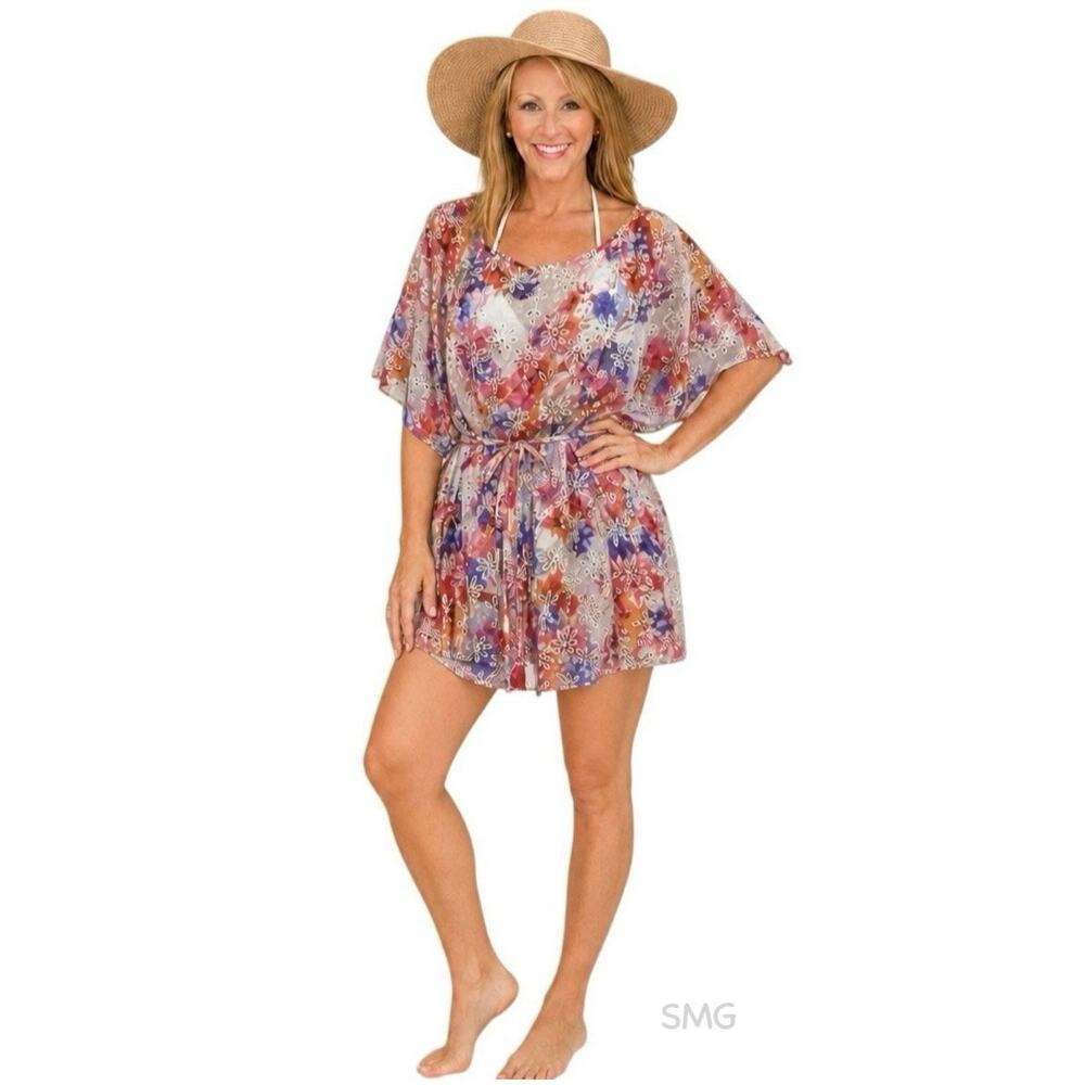 NWT - Johnny Was Summer Days Eyelet Cover Up/Tunic (no slip)